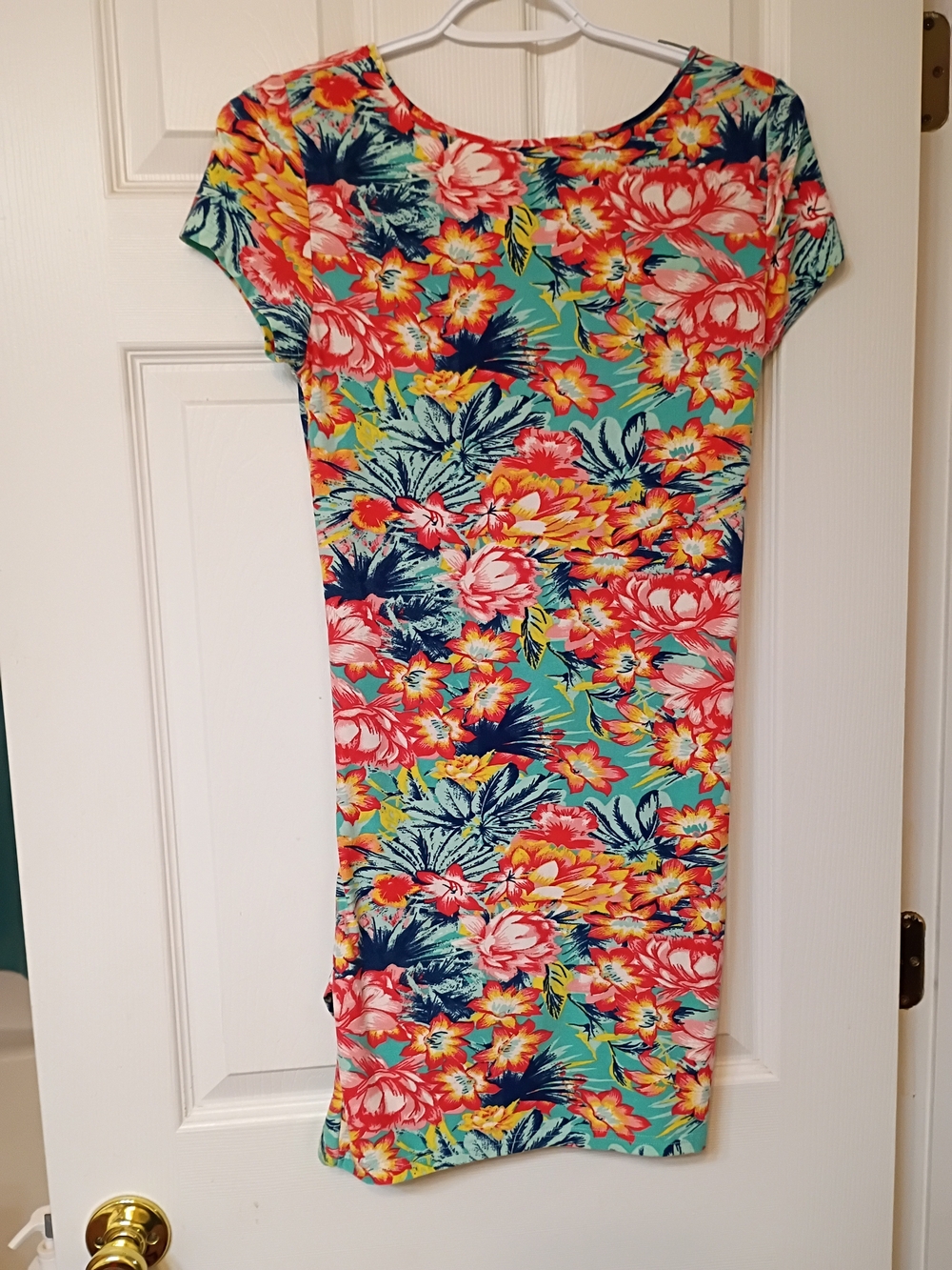 Kiss Tropical Floral Faux Wrap Mini Dress - Picture 2 of 5